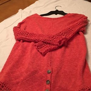 Orange pull over sweater